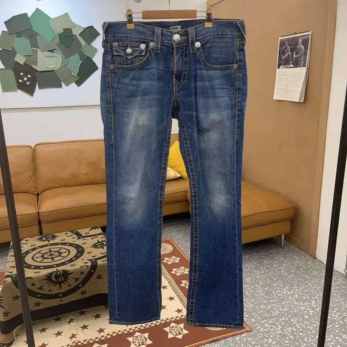 트루릴리전 리키 빅 티 캐주얼 빈티지 데님 청바지 32인치 C08626 상품이미지3