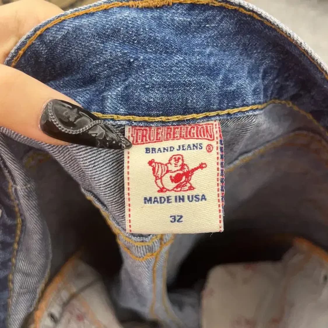 트루릴리전 리키 빅 티 캐주얼 빈티지 데님 청바지 32인치 C08626 상품이미지6