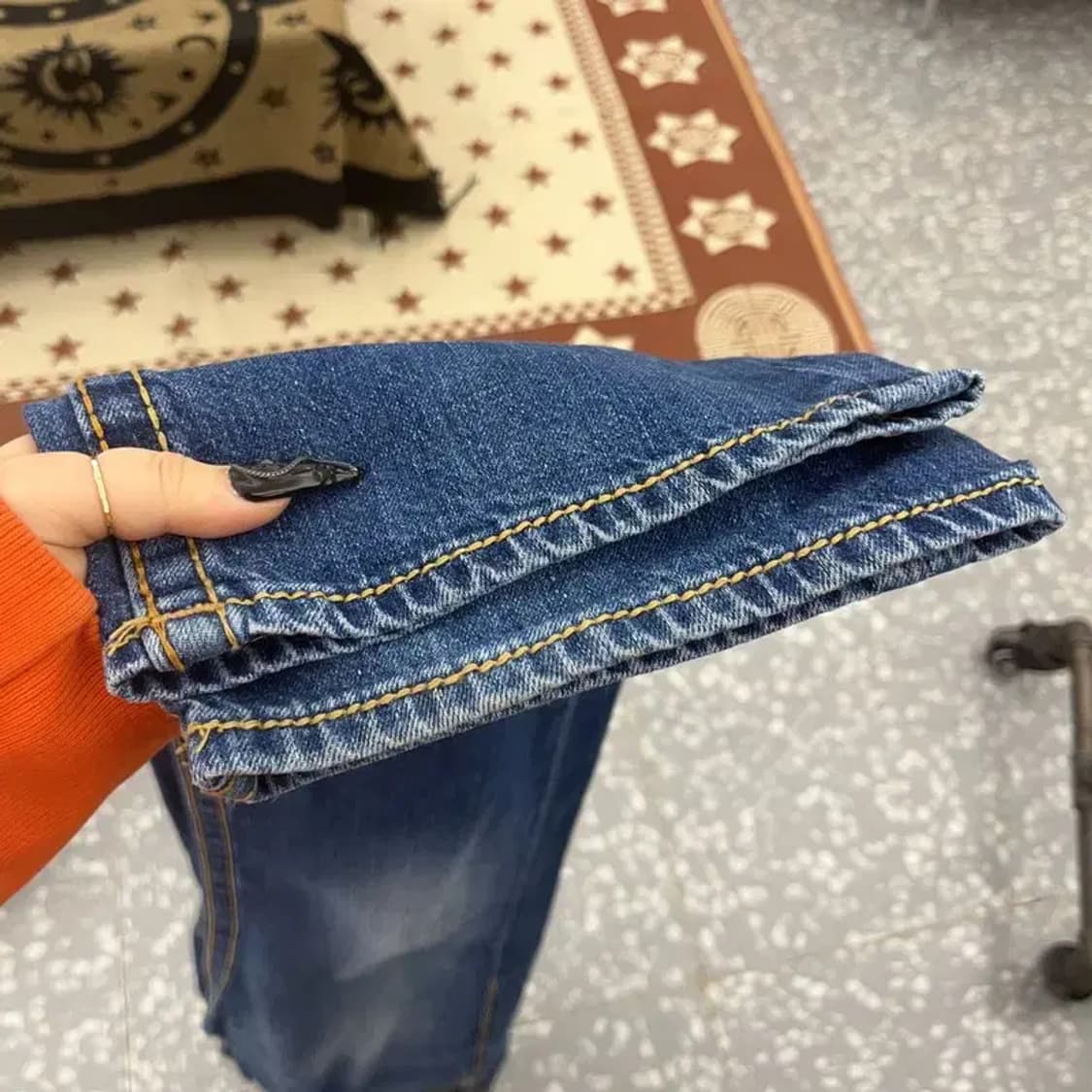 트루릴리전 리키 빅 티 캐주얼 빈티지 데님 청바지 32인치 C08626 상품이미지8