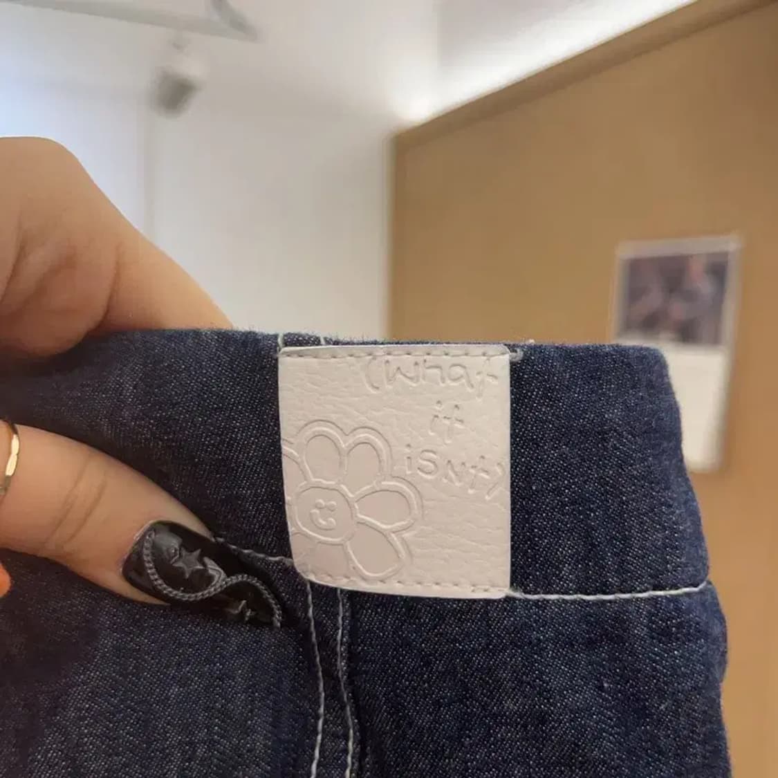 와릿이즌 캐주얼 스티치 하이웨스트 라이트 데님팬츠 S C08633 상품이미지5