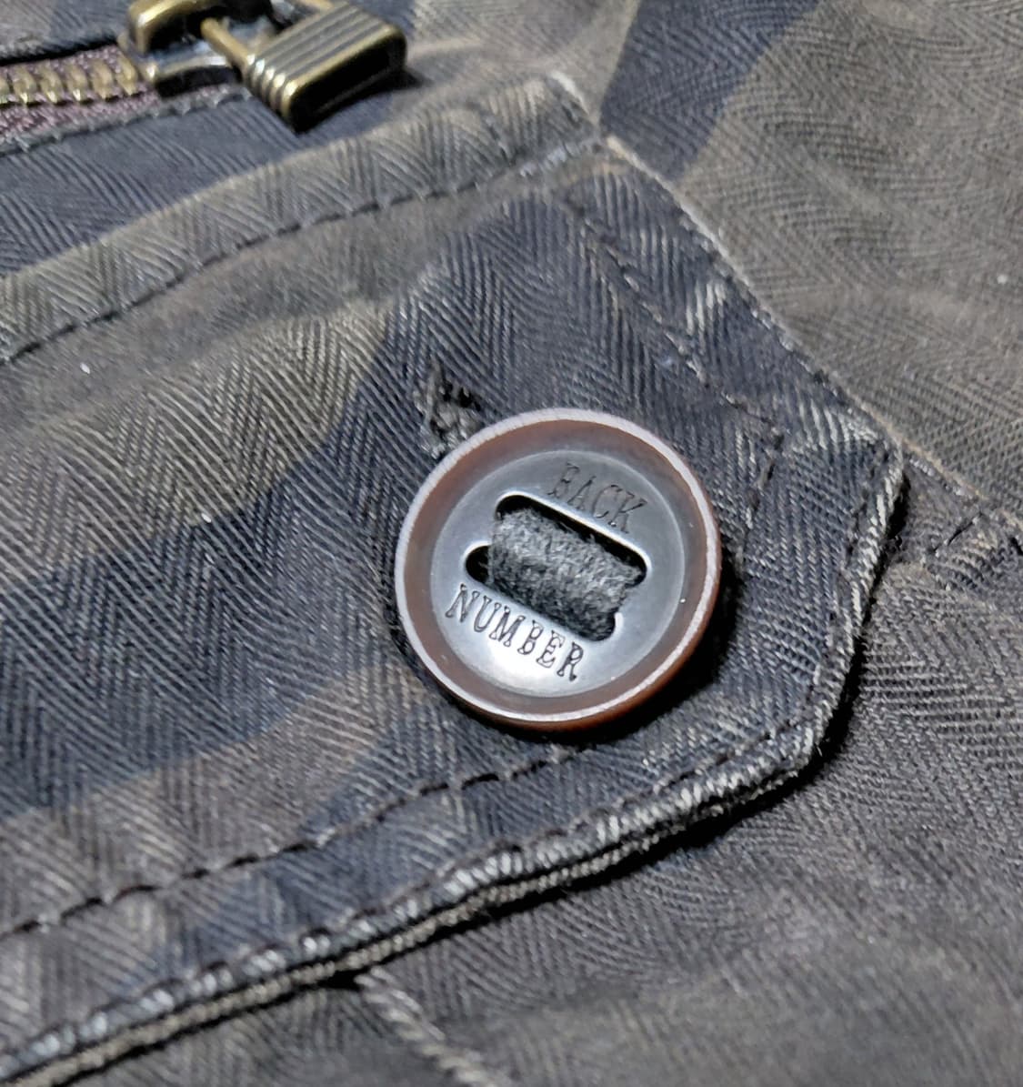 [M] 백넘버(Back Number) 빈티지 헤링본 카모 카고 팬츠 상품이미지5