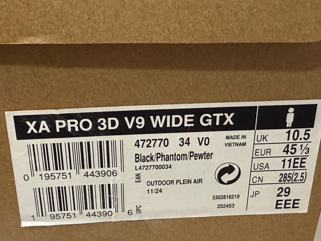 [290] 살로몬 XA PRO 3D V9 WIDE GTX 와이드 고어택스 상품이미지8