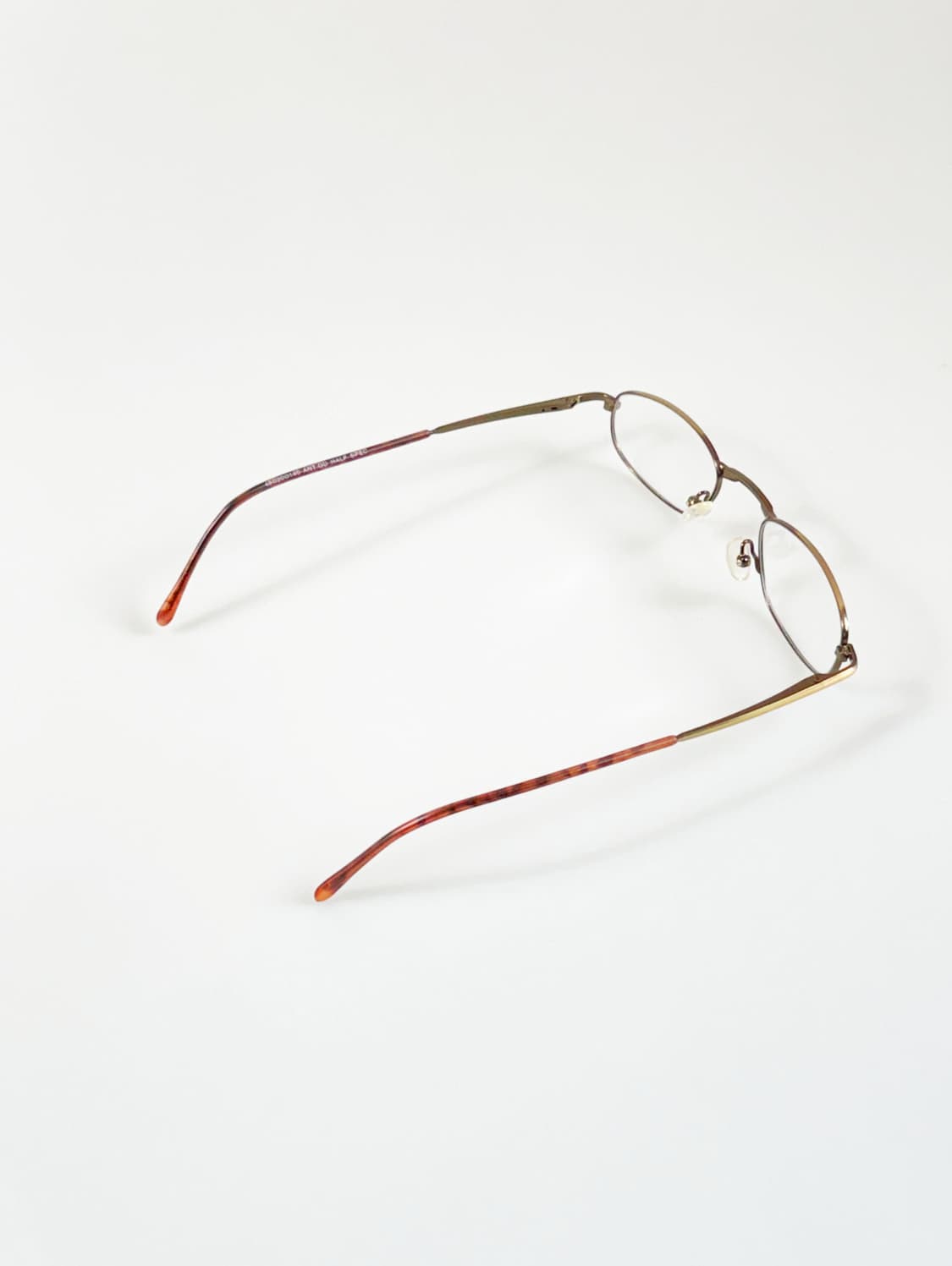 90s 유로피엔 엔틱 메탈 슬림 스퀘어 빈티지 안경 상품이미지4