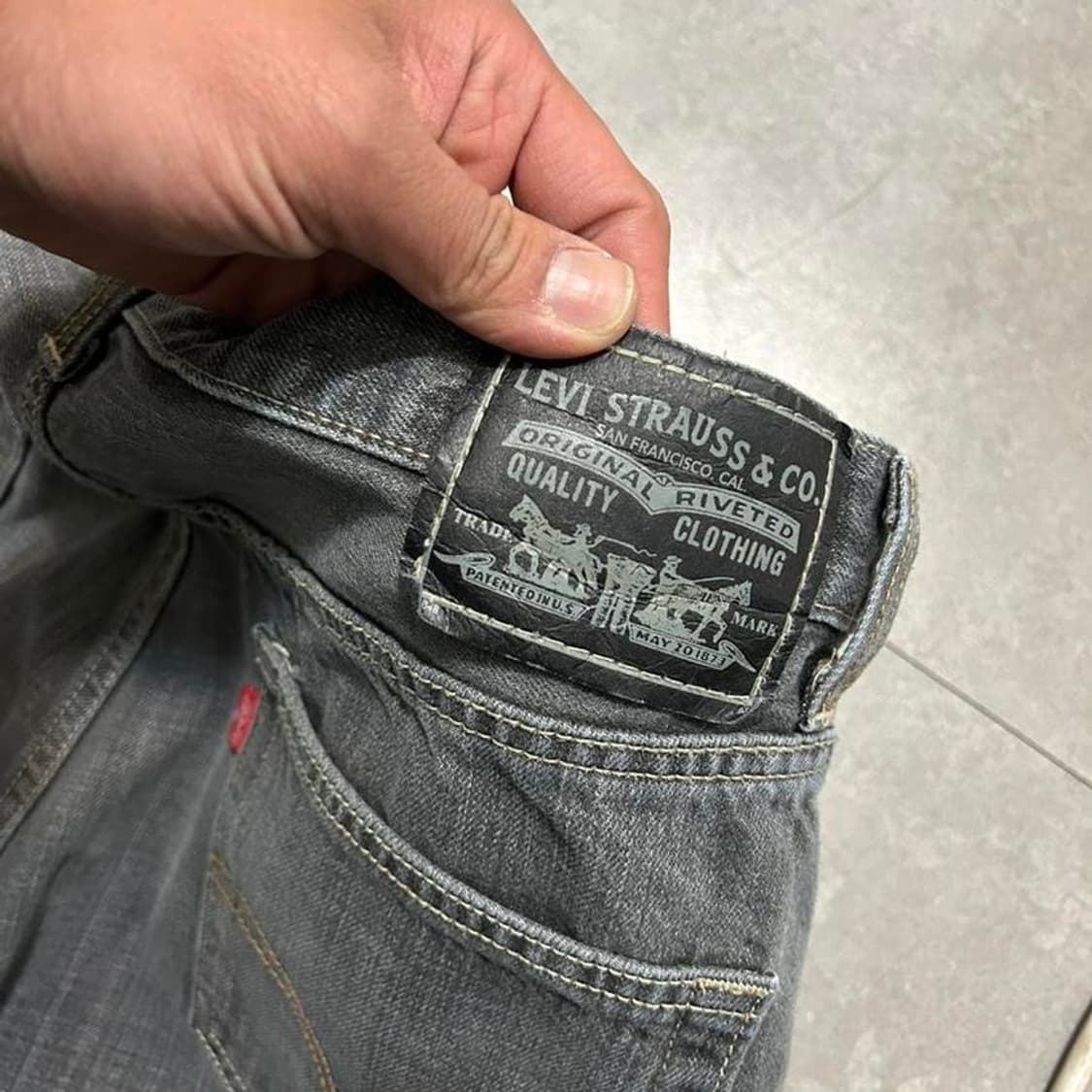 [올드스쿨]  리바이스  505  인디고  흑청  데님 상품이미지4