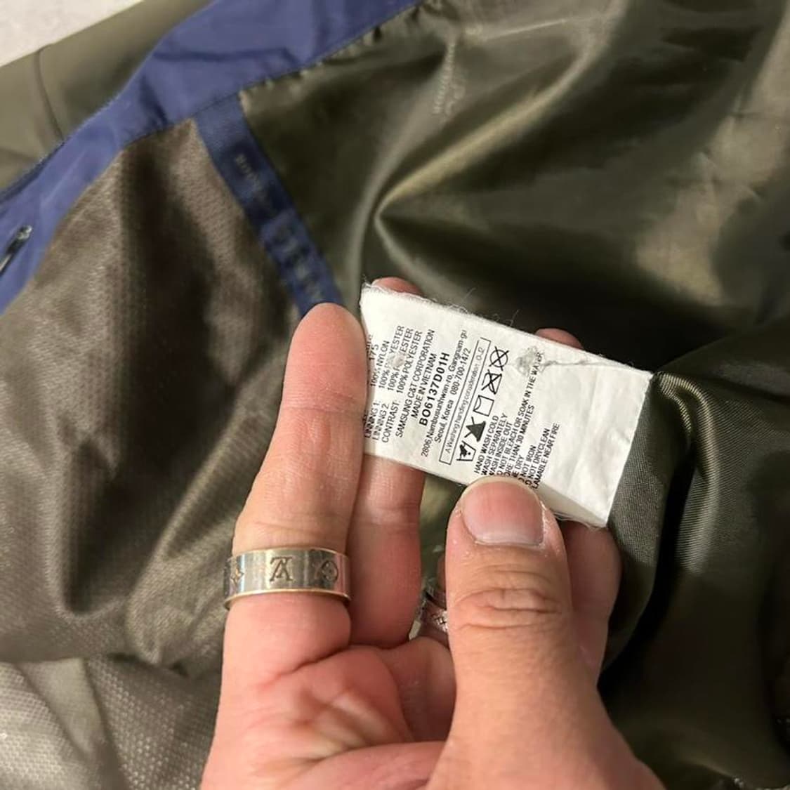 빈폴  카키컬러  고어텍스   윈드브레이커  자켓  9 상품이미지4