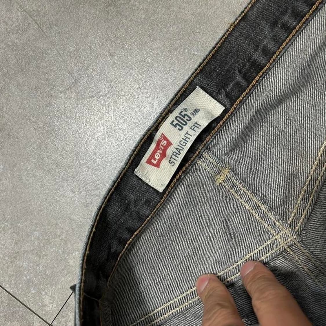 [올드스쿨]  리바이스  505  인디고  흑청  데님 상품이미지7