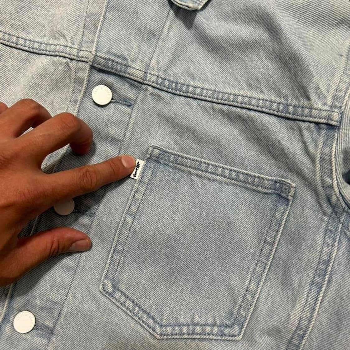 리바이스  line 8   인디고  크롭  데님  트러 상품이미지8