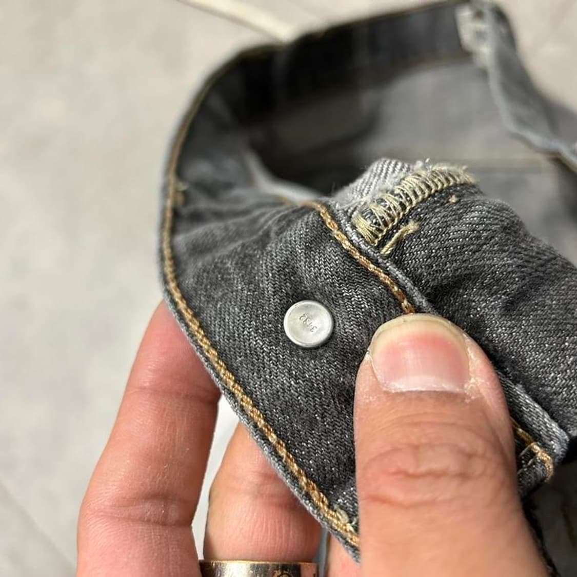 [올드스쿨]  리바이스  505  인디고  흑청  데님 상품이미지8