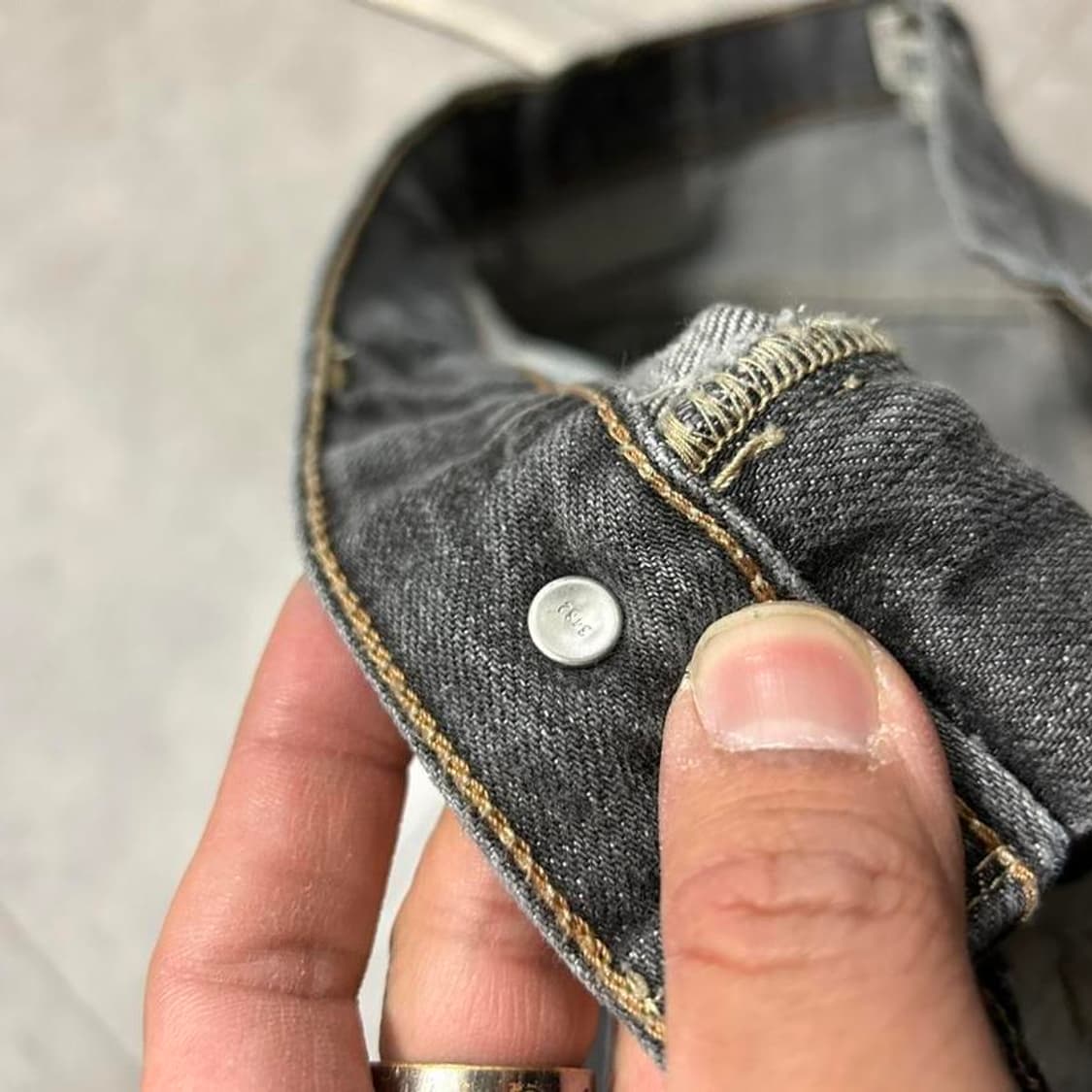 [올드스쿨]  리바이스  505  인디고  흑청  데님 상품이미지9