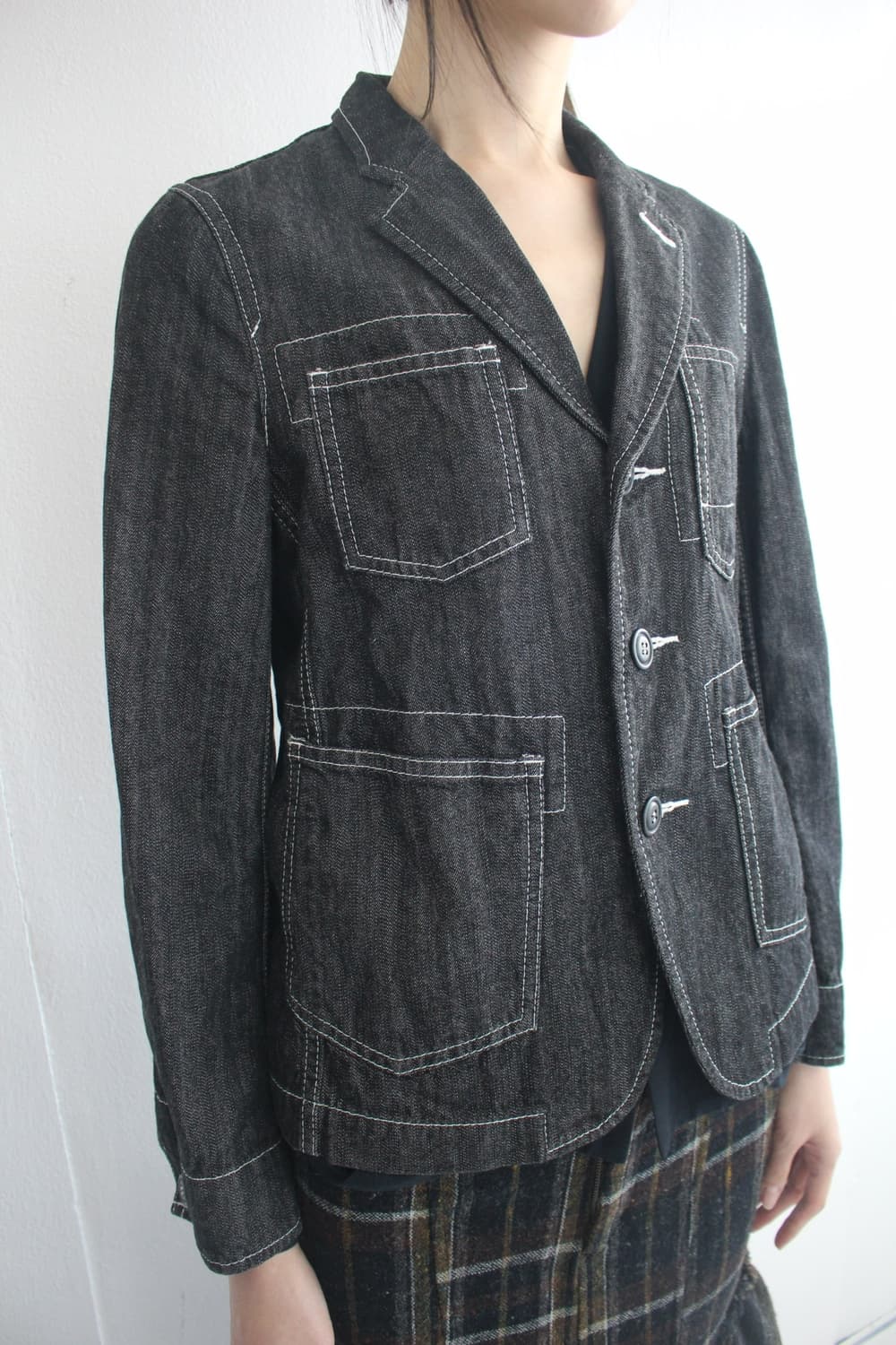 stitch blazer denim jacket 상품이미지2