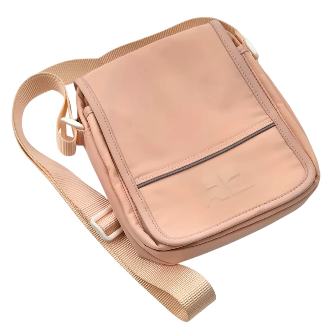 90s 꾸레쥬 베이비 핑크 스포티 숄더 크로스백 상품이미지2