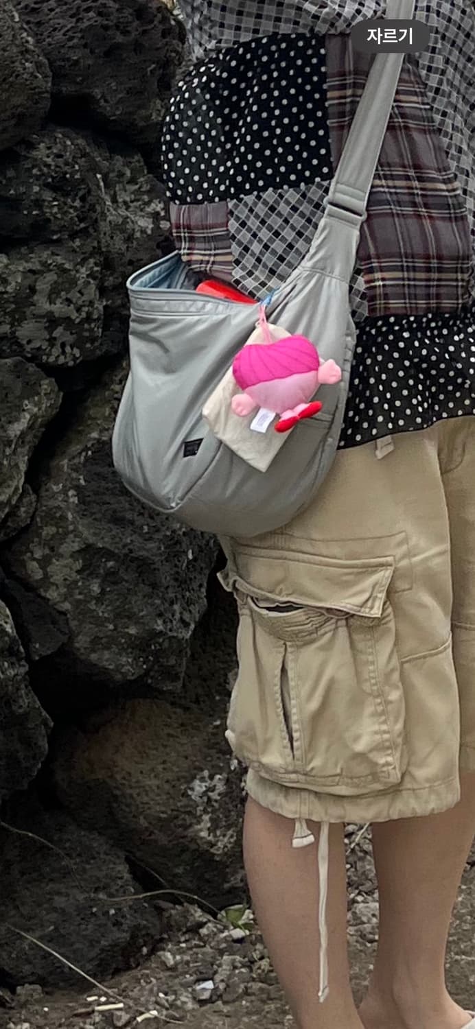 포터걸 애나멜 봉봉 크로스백 연그레이 상품이미지1