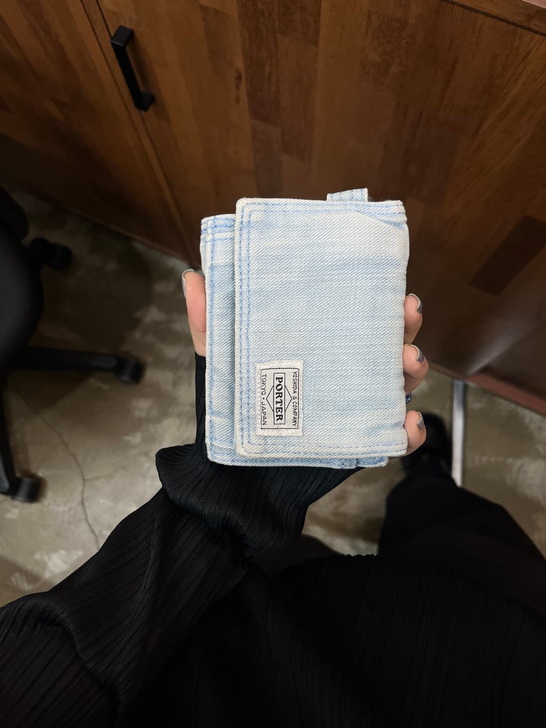 Porter 포터 데님 지갑 라이트 블루 상품이미지2