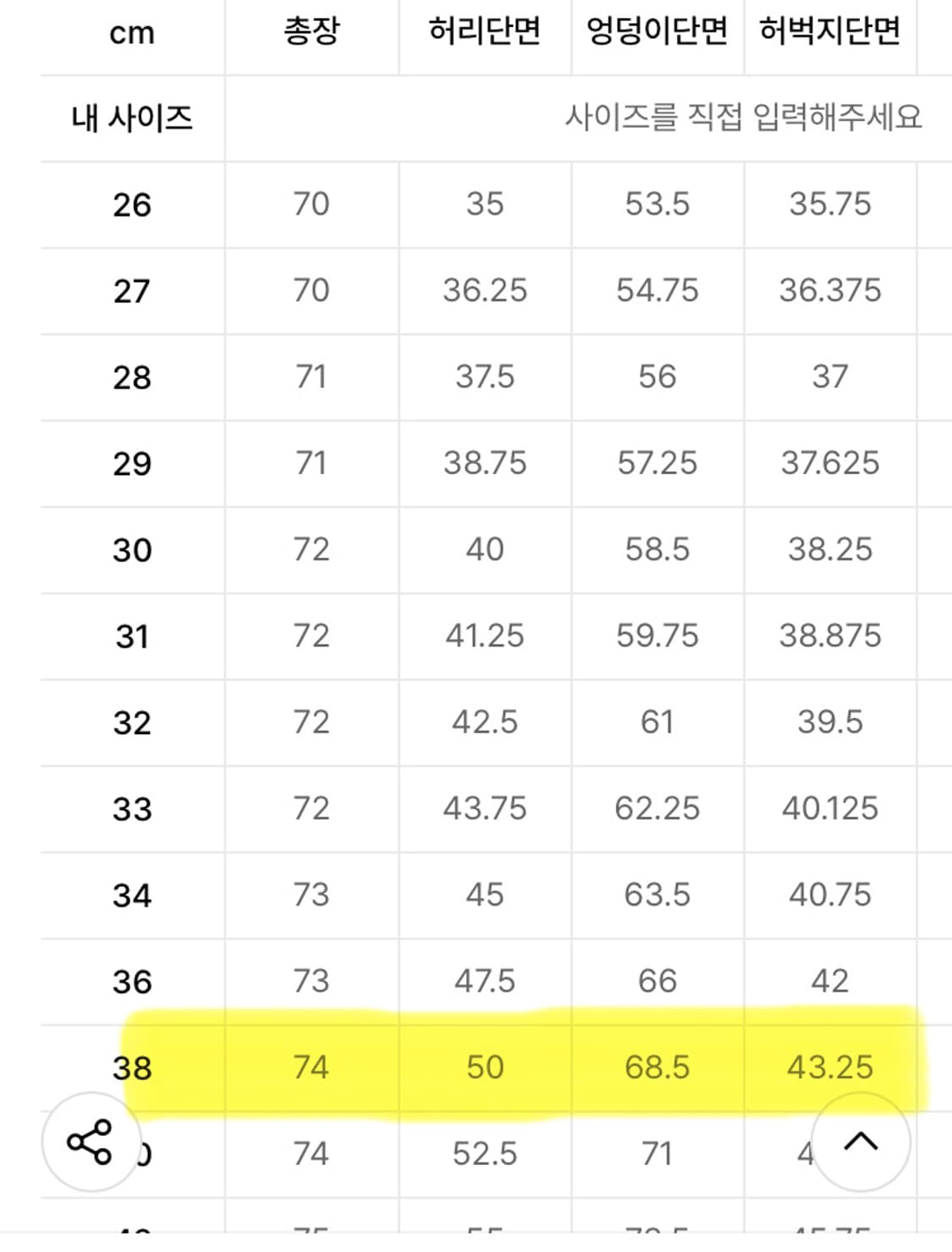무신사 스탠다드 롱버뮤다 데님 팬츠 38사이즈 상품이미지7