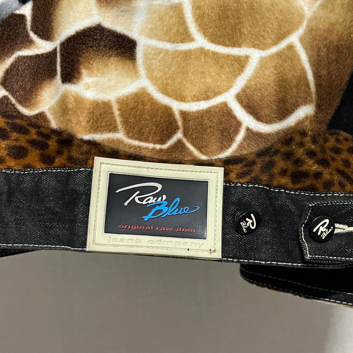 RAW BLUE 애니멀 트리커 자켓 XL 상품이미지7