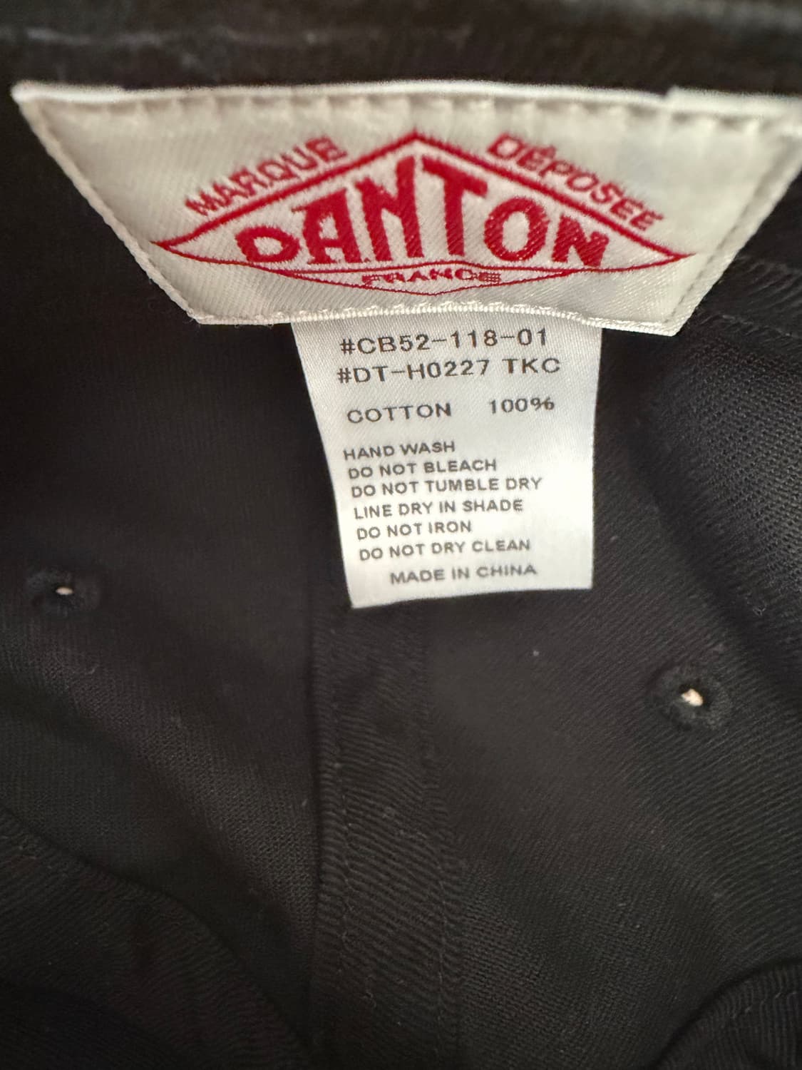 단톤 볼캡 블랙 상품이미지5