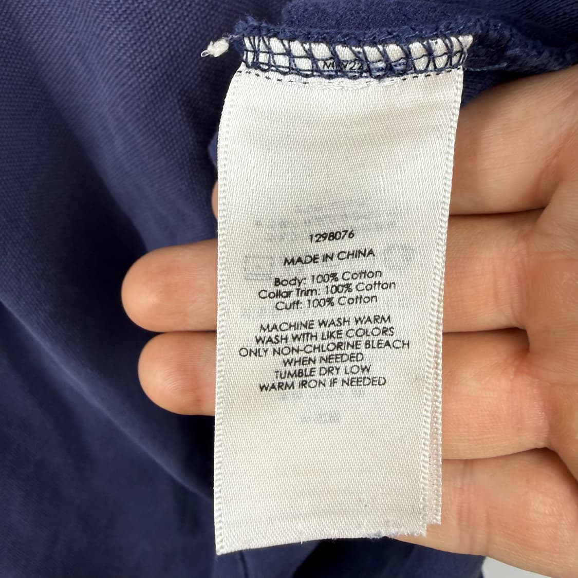 (XL) 폴로 랄프로렌 커스텀핏 레드포니 카라 티 네이비 상품이미지4