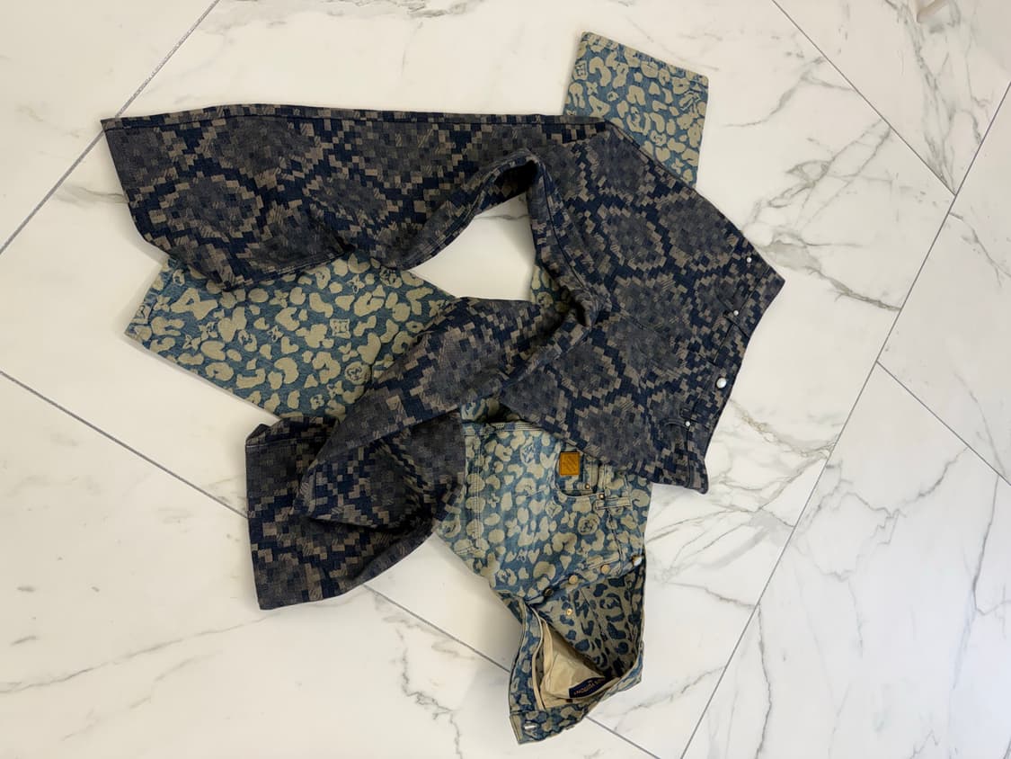 루이비통 자카드 워크웨어 데님 팬츠 상품이미지9