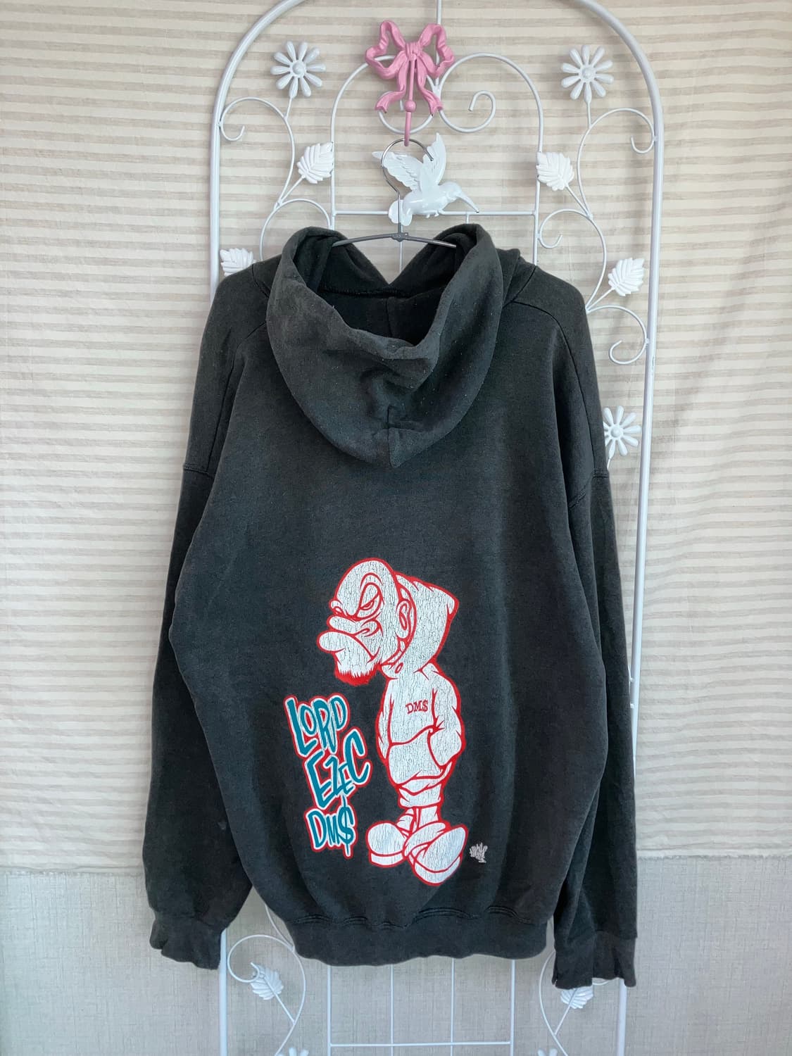 빈티지 차콜 DMS 후드티 y2k 스트릿 갸루 펑키 일본빈티지531  상품이미지2