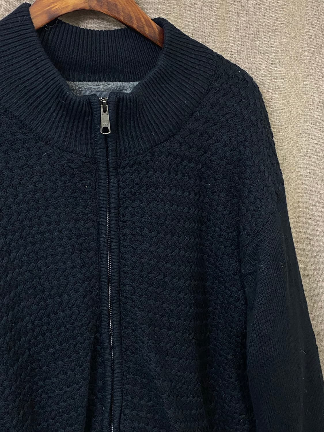 빈티지 헤비 니트 집업 상품이미지3