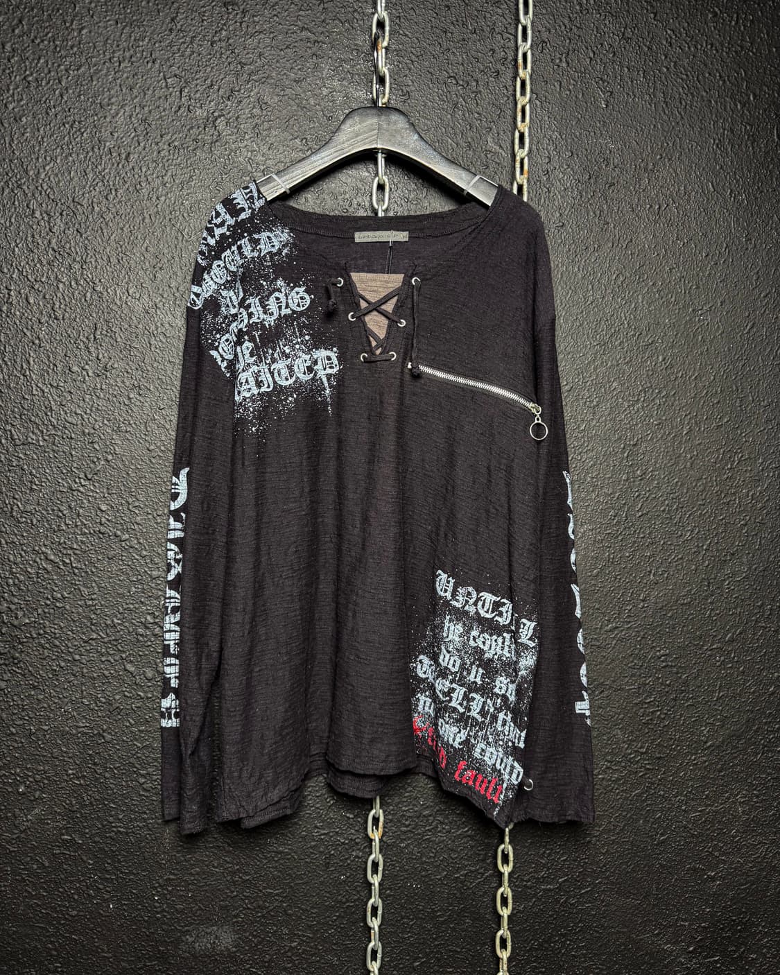 Lace-Up Graphic Long Sleeve 상품이미지6