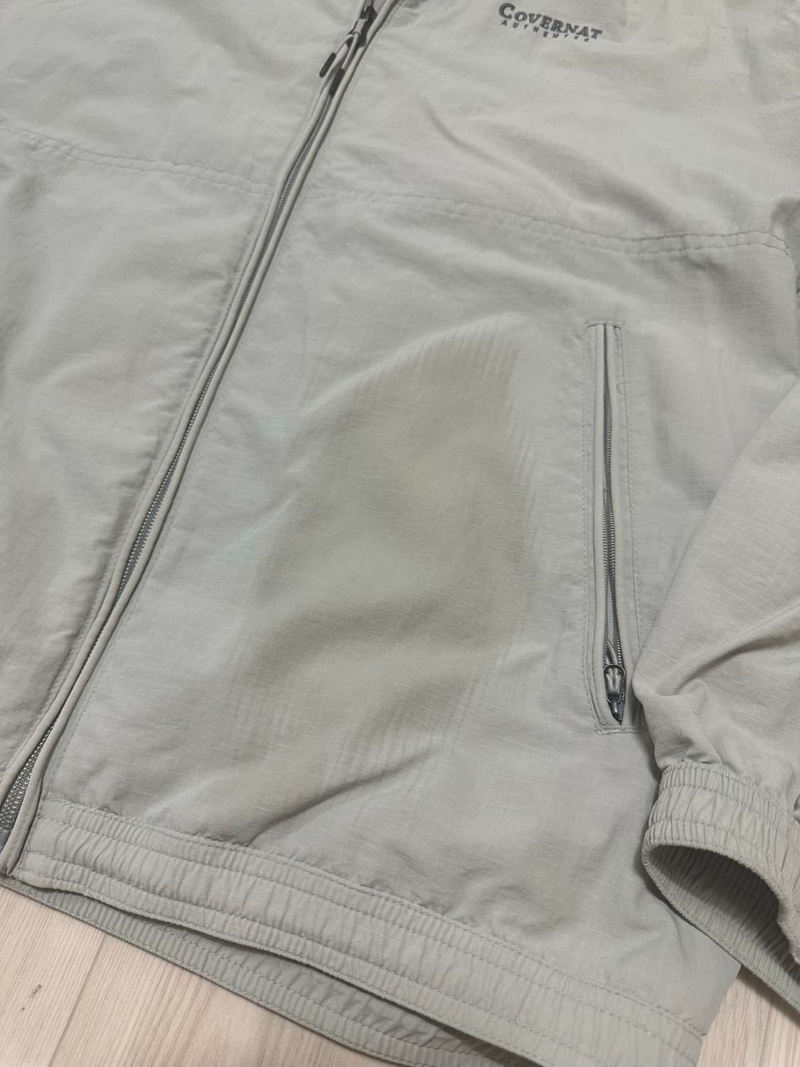 커버낫 베이지 나일론 자켓 LARGE 상품이미지2