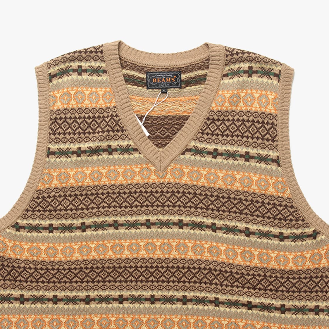 BEAMS PLUS "Pattern Knit Vest" 상품이미지2