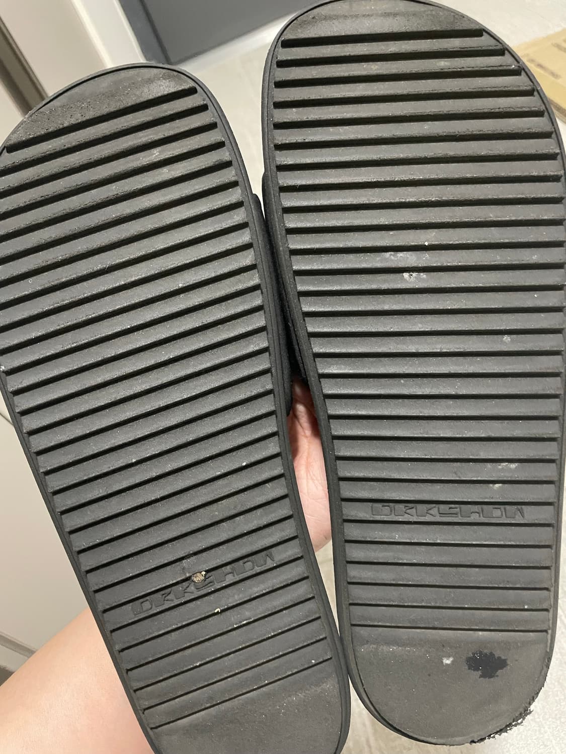 릭 오웬스 블랙 슬라이드 270 상품이미지2