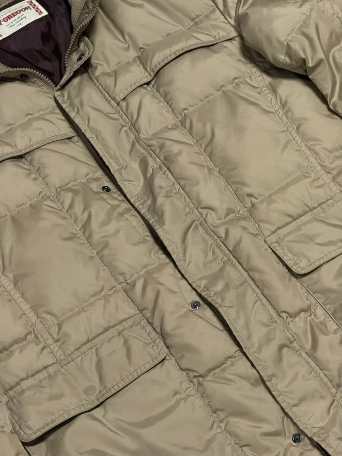 맥그리거 퀄팅 패딩자켓 Mcgregor padding jacket 빈티지 상품이미지6