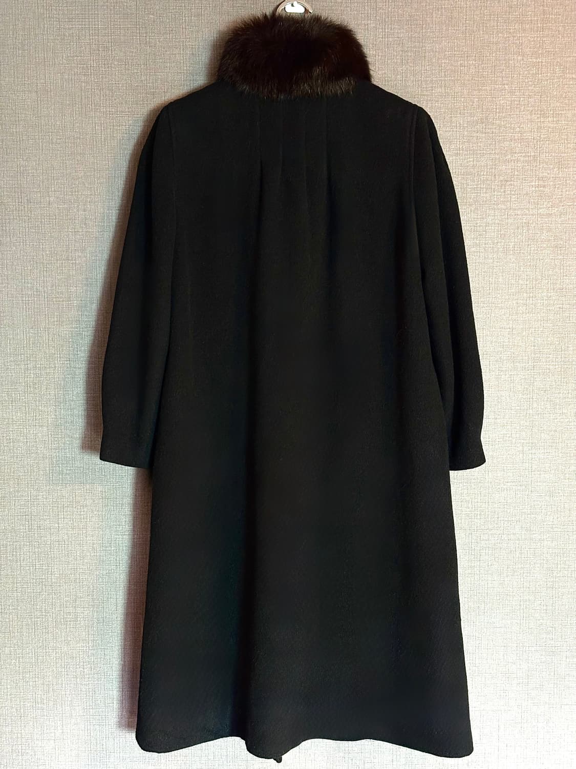 코자나 Cojana 블랙 모피 칼라 코트 Japan 상품이미지9