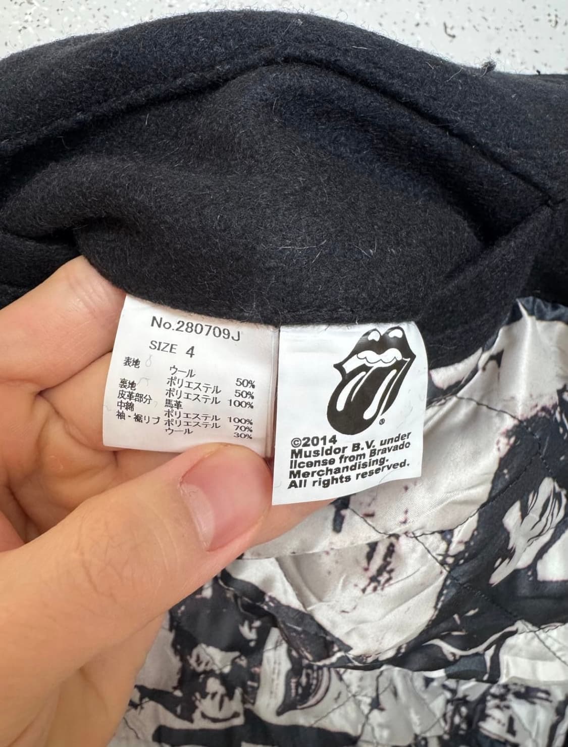 잭로즈 X 롤링스톤즈 베이스볼 자켓 상품이미지4