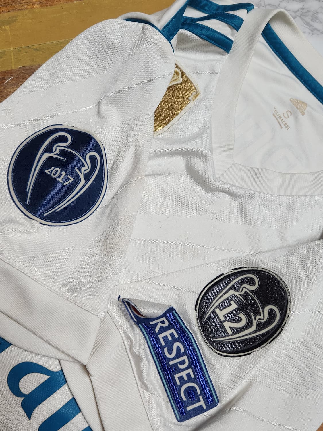 17-18 아디다스 레알 마드리드 축구 유니폼 반팔 NO.크로스 상품이미지4