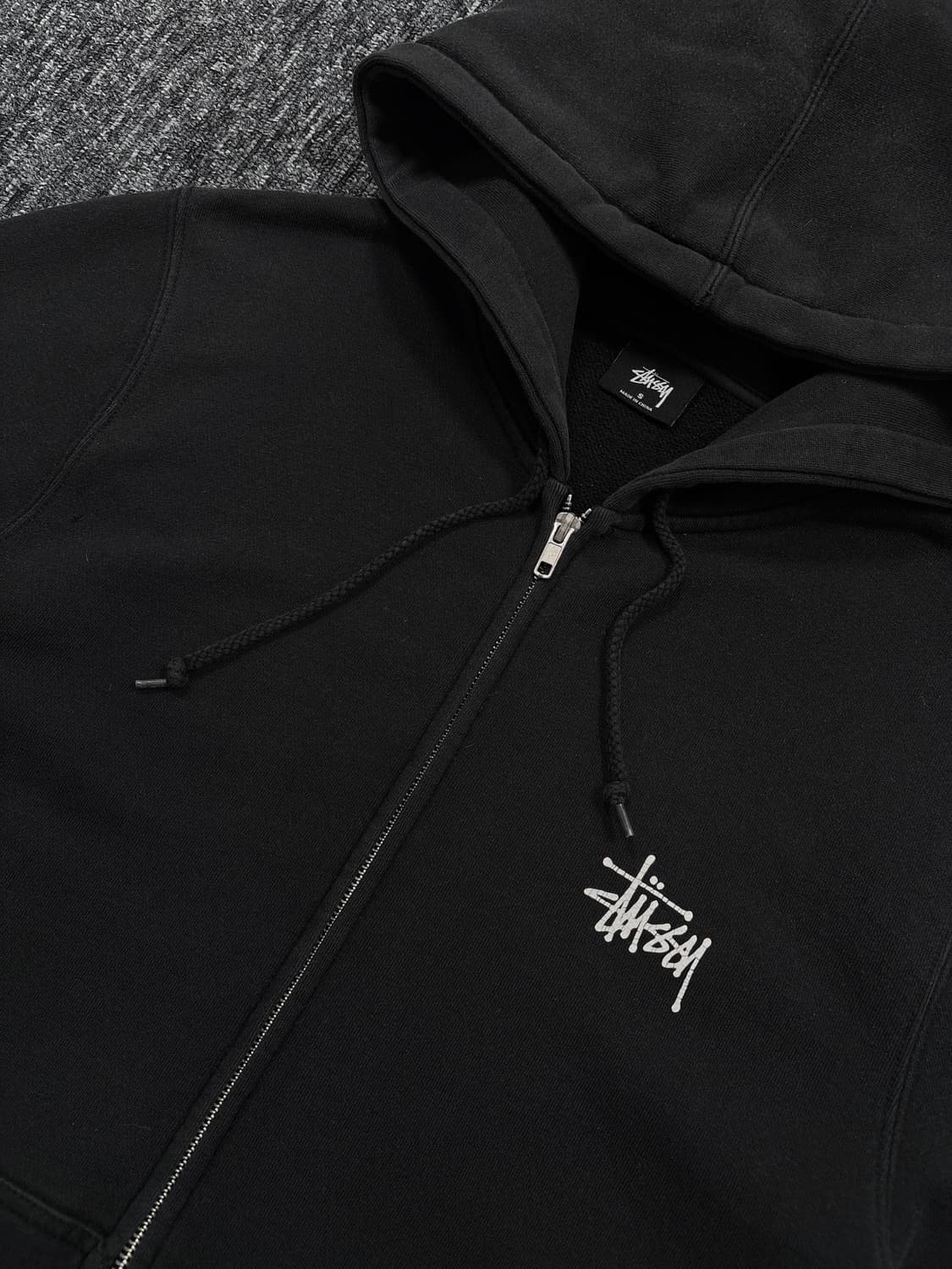 스투시 베이직 빅로고 후드집업 상품이미지5