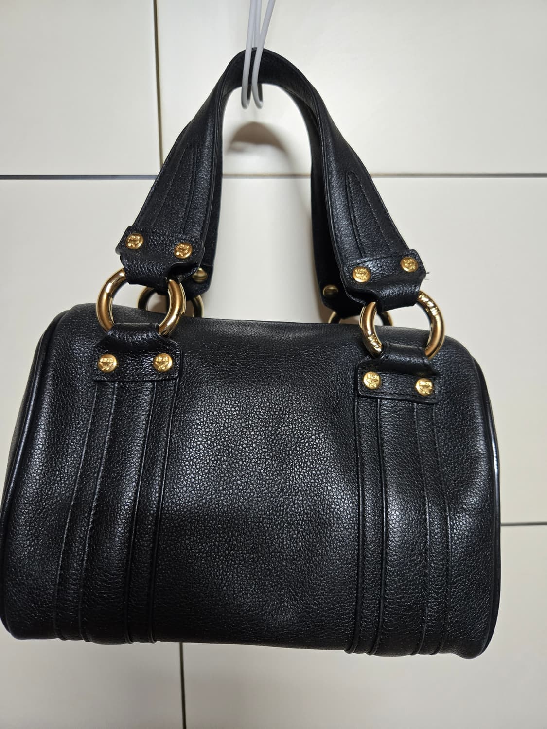 MCM 정품 미니 토트백 금장 보스턴백 상품이미지6