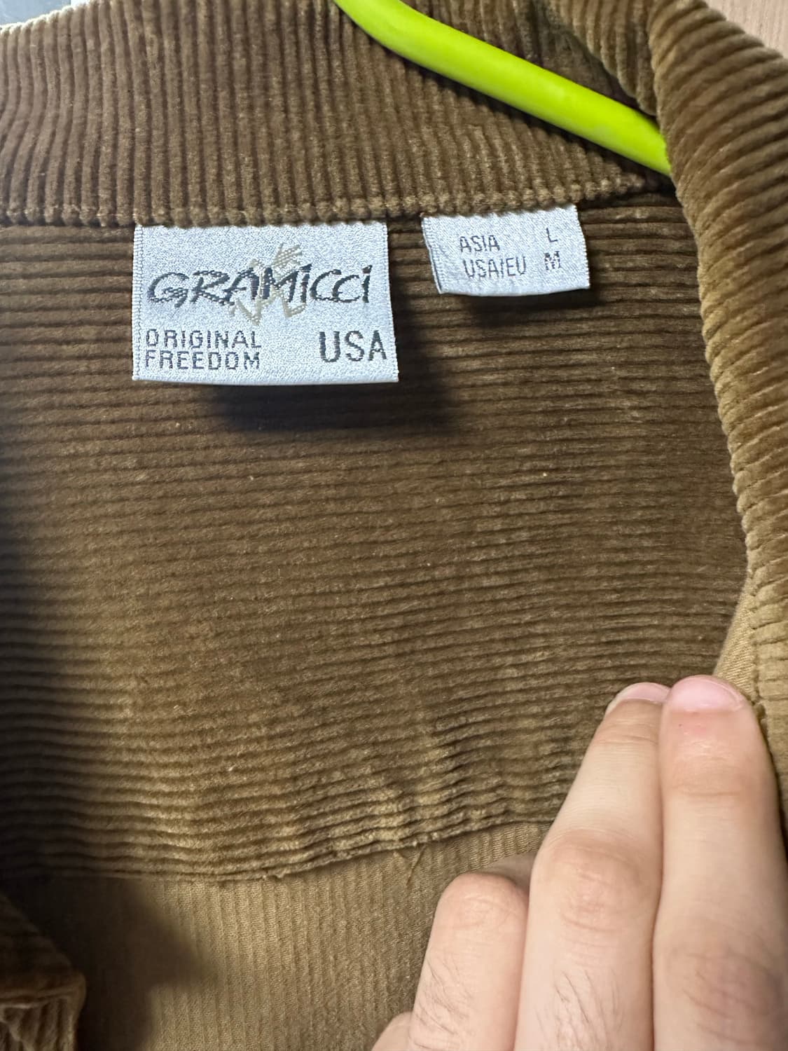 그라미치 코듀로이 셔츠자켓 L 상품이미지3