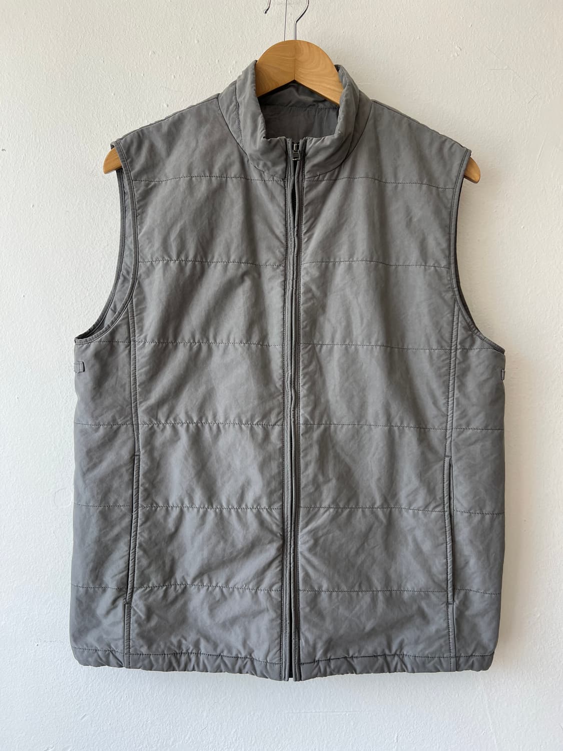 시리즈 남성 그레이 집업조끼 간절기조끼 상품이미지2