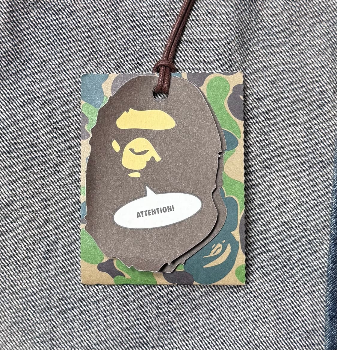 베이프 타이거 와이드 데님 자켓 인디고 상품이미지6