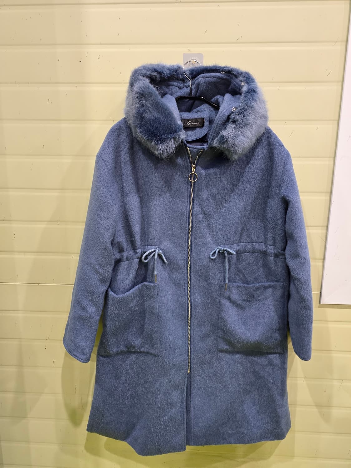 Zhimo 퍼 후드 롱 코트 XL  상품이미지1