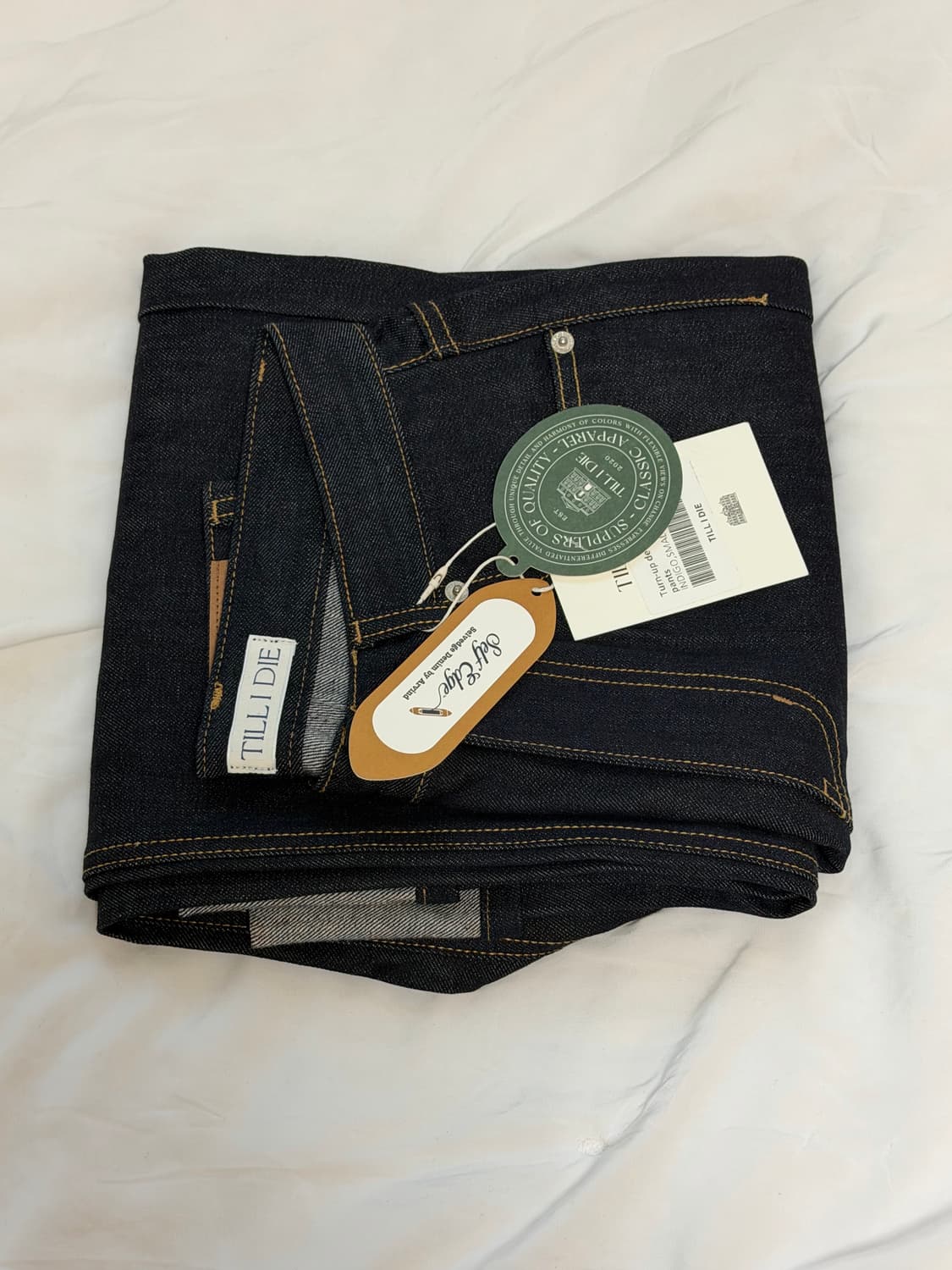 [미 시착 새 상품] 틸아이다이 셀비지 생지데님 s 상품이미지1