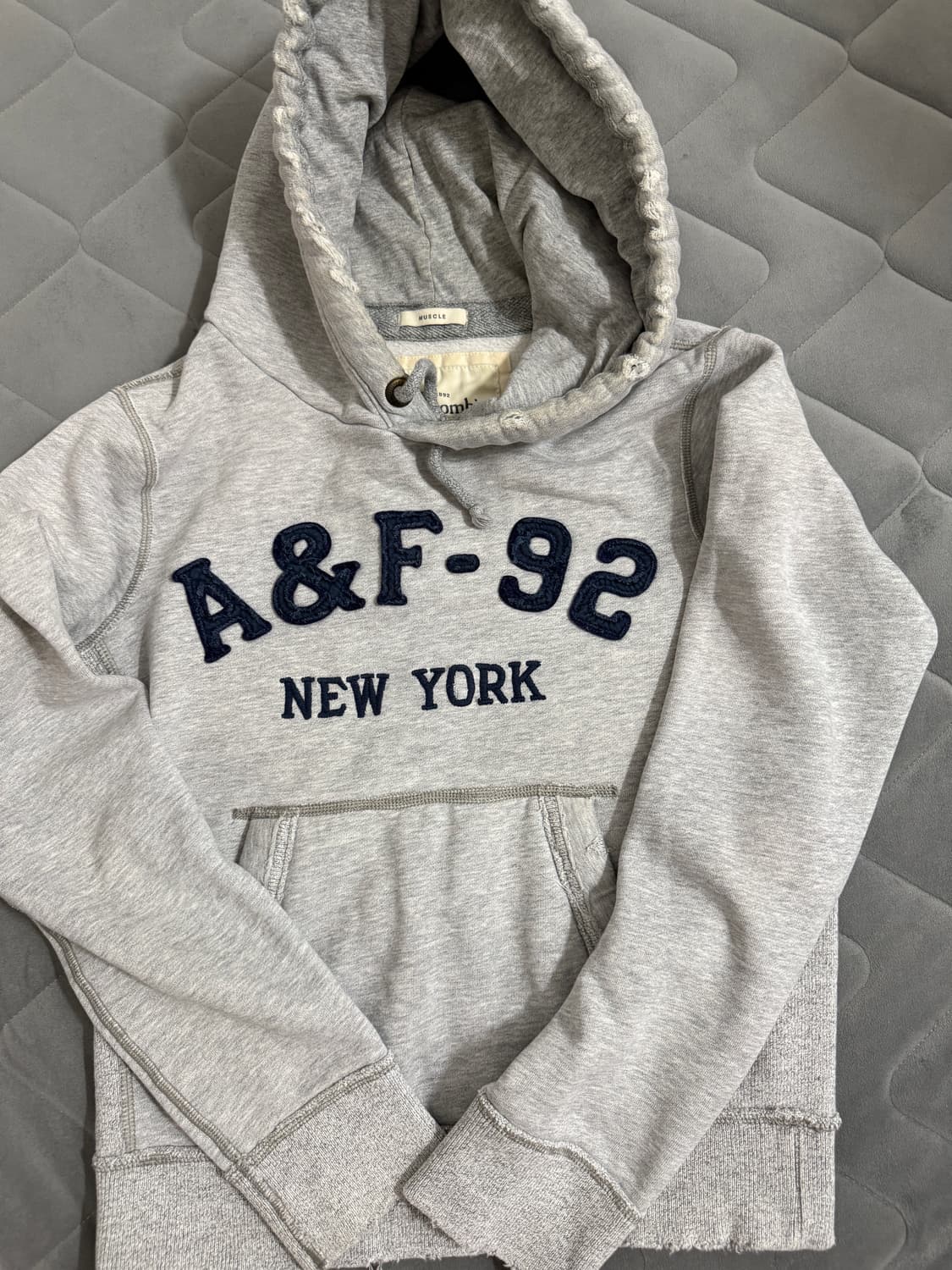 아베크롬비 A&F-92 후드티 그레이 남녀공용 구재 빈티지 상품이미지1