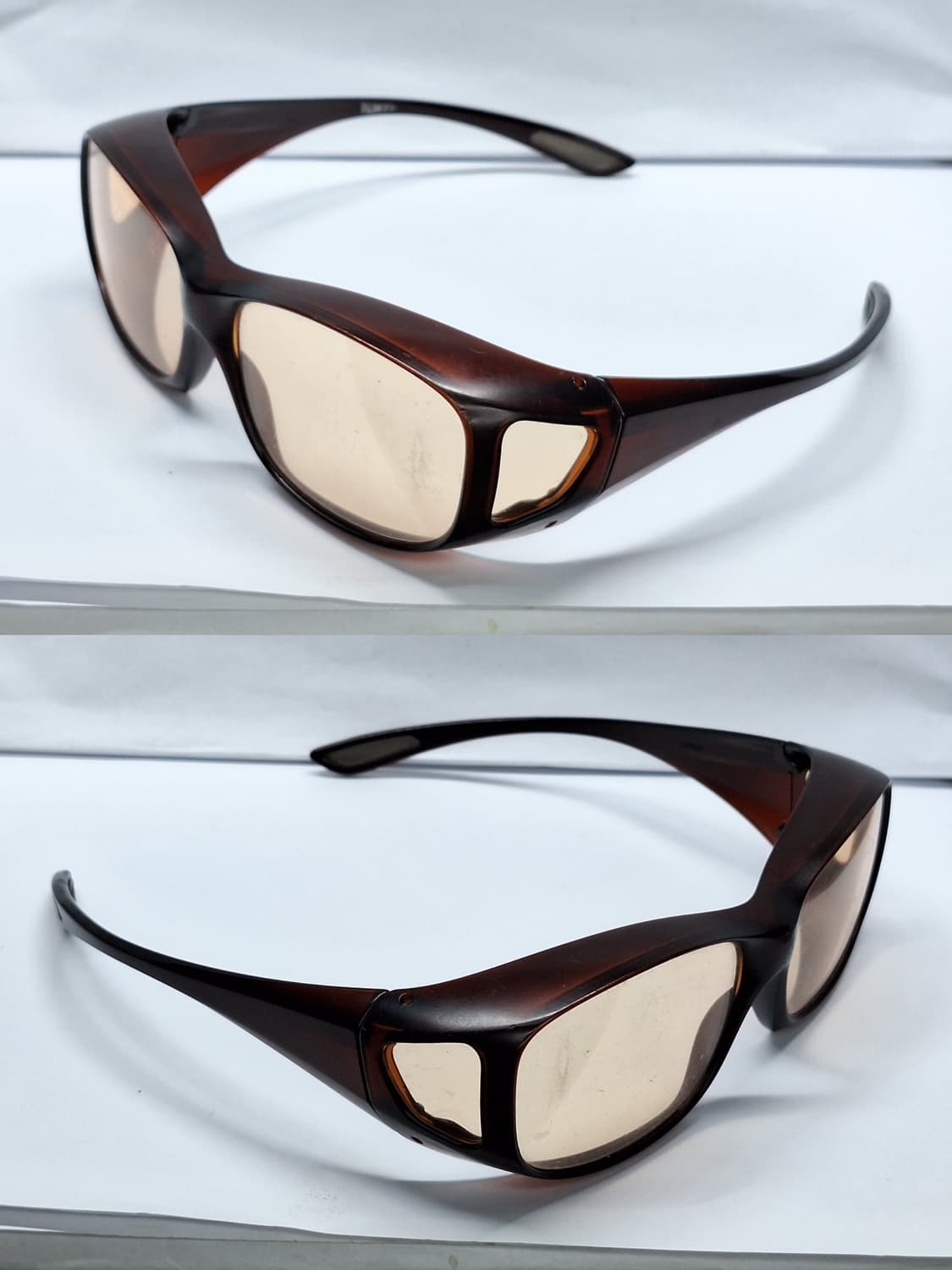 일본 빈티지 고글형 브라운 앰버 선글라스 토카이 레트로 유니트 고프코어  상품이미지4