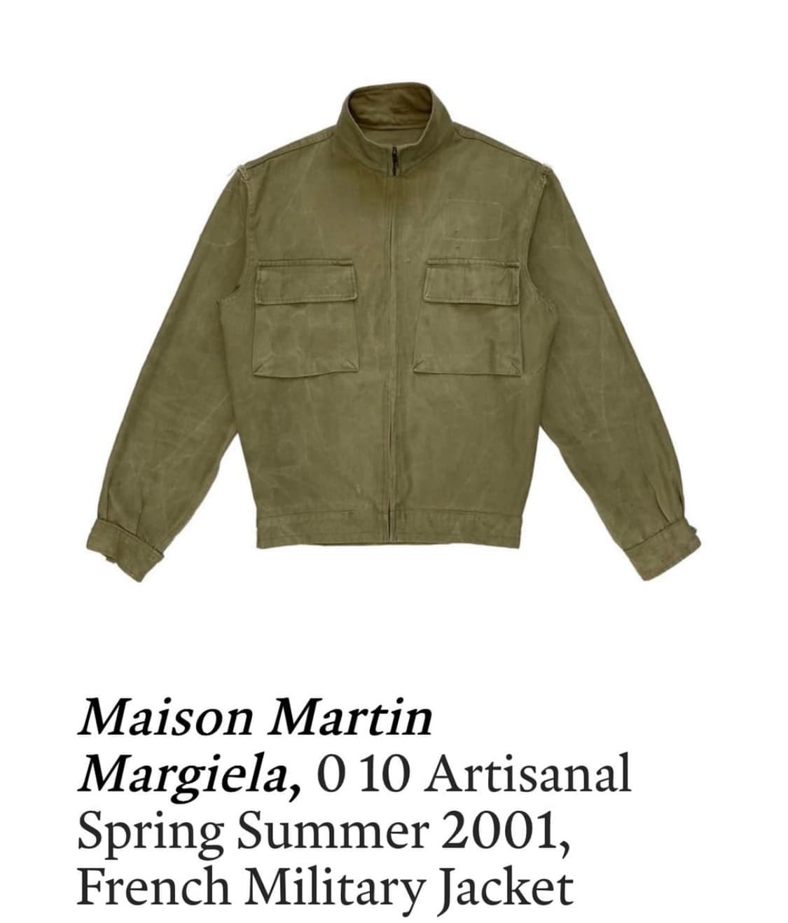 60s 스페인 밀리터리 셔츠 마르지엘라 원본 상품이미지8