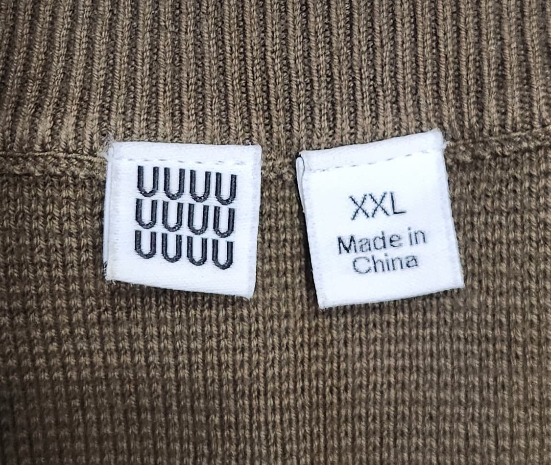 유니클로 카키 브라운 니트 스웨터 2XL 상품이미지4