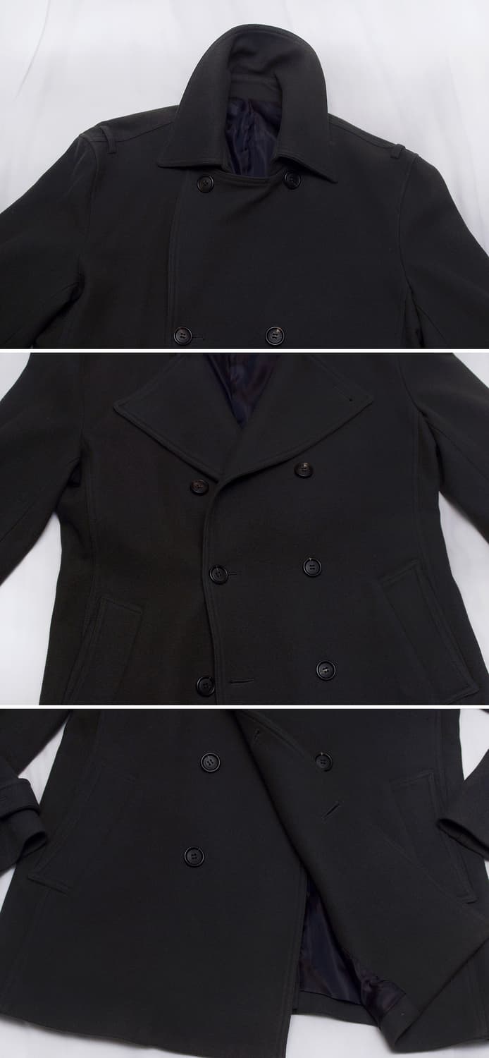 송지오 이탈리안 패브릭 울캐시미어 와이드카라 더블 코트 (100-105) 상품이미지4