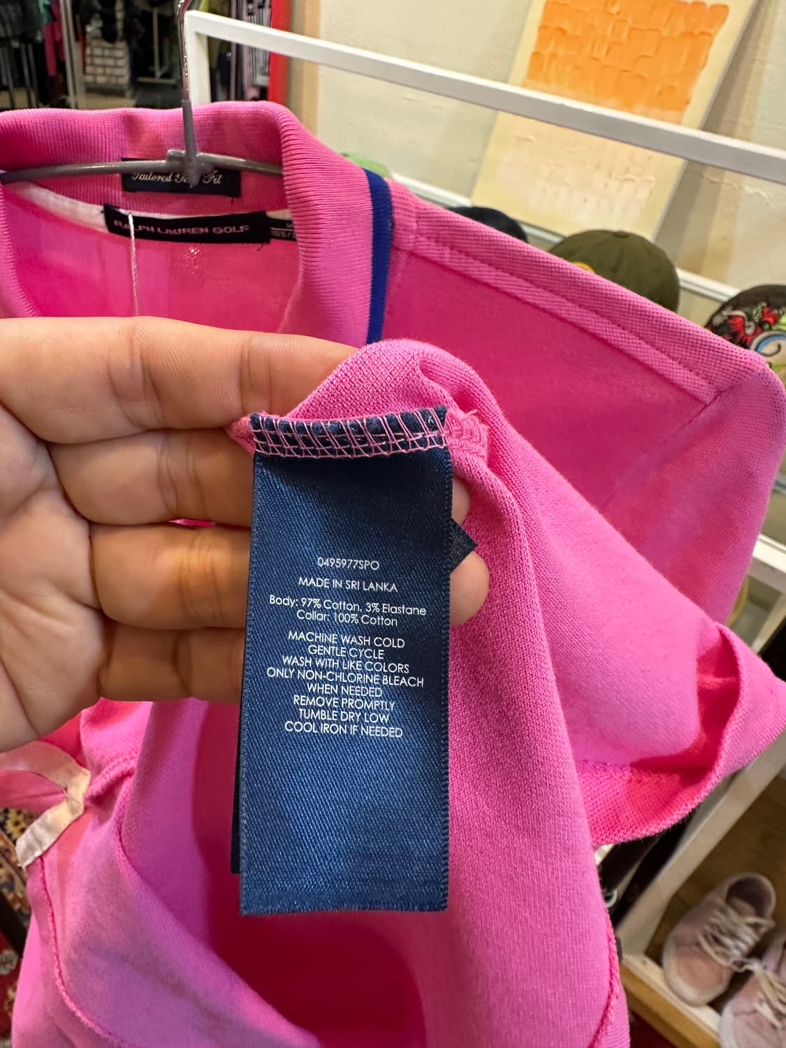 폴로 랄프로렌 우먼스 골프 빅포니 반팔 카라티 핑크 M 상품이미지6