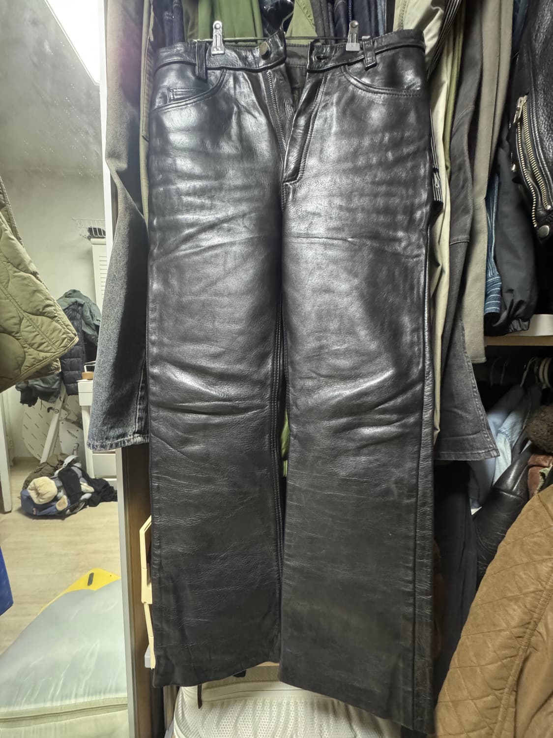 밴슨 가죽바지 34 실제 31정도 상품이미지1