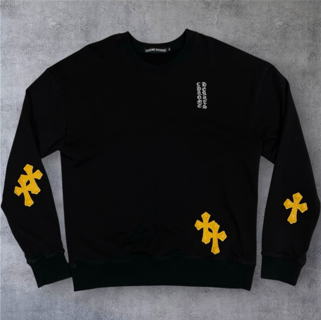 크롬하츠 레플리카 블랙 크로스 패치 맨투맨 XL 상품이미지1