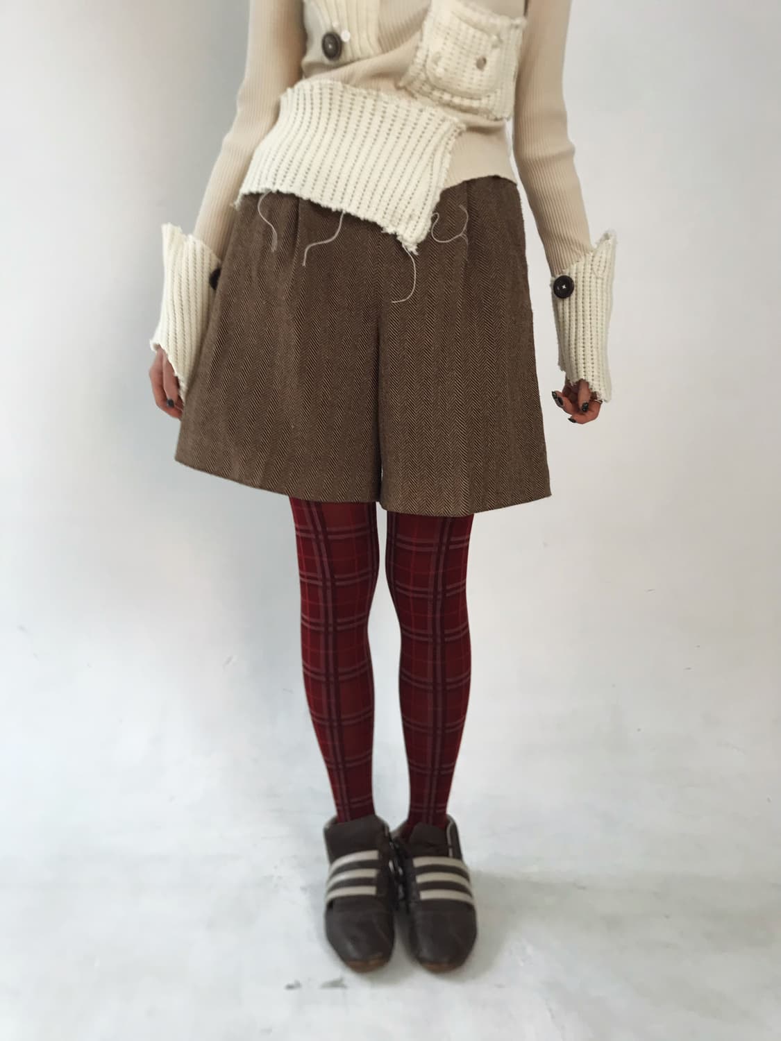 Ralph Lauren brown herringbone midipants 상품이미지3