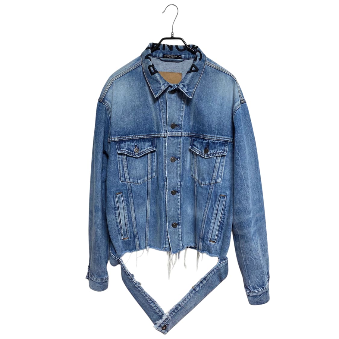 발렌시아가 넥로고 데님 자켓 상품이미지1