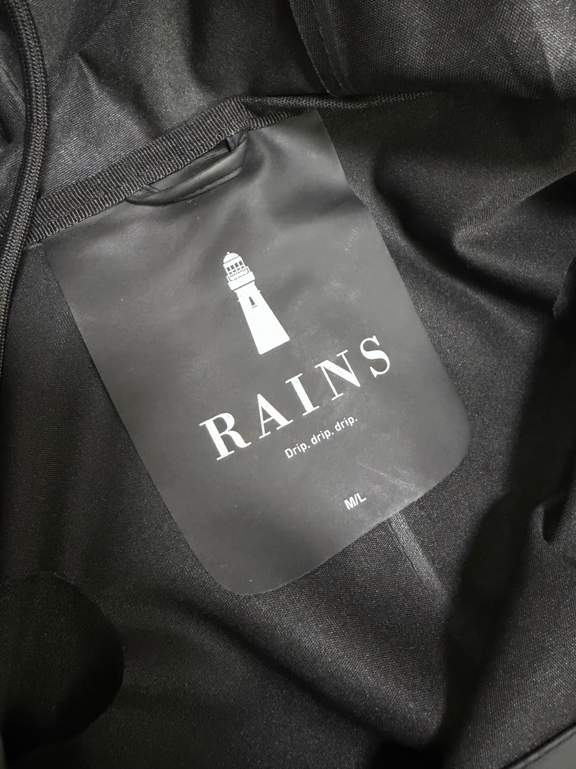 Rains 레인코트 블랙 상품이미지3